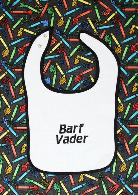 sassy bibs barf vader